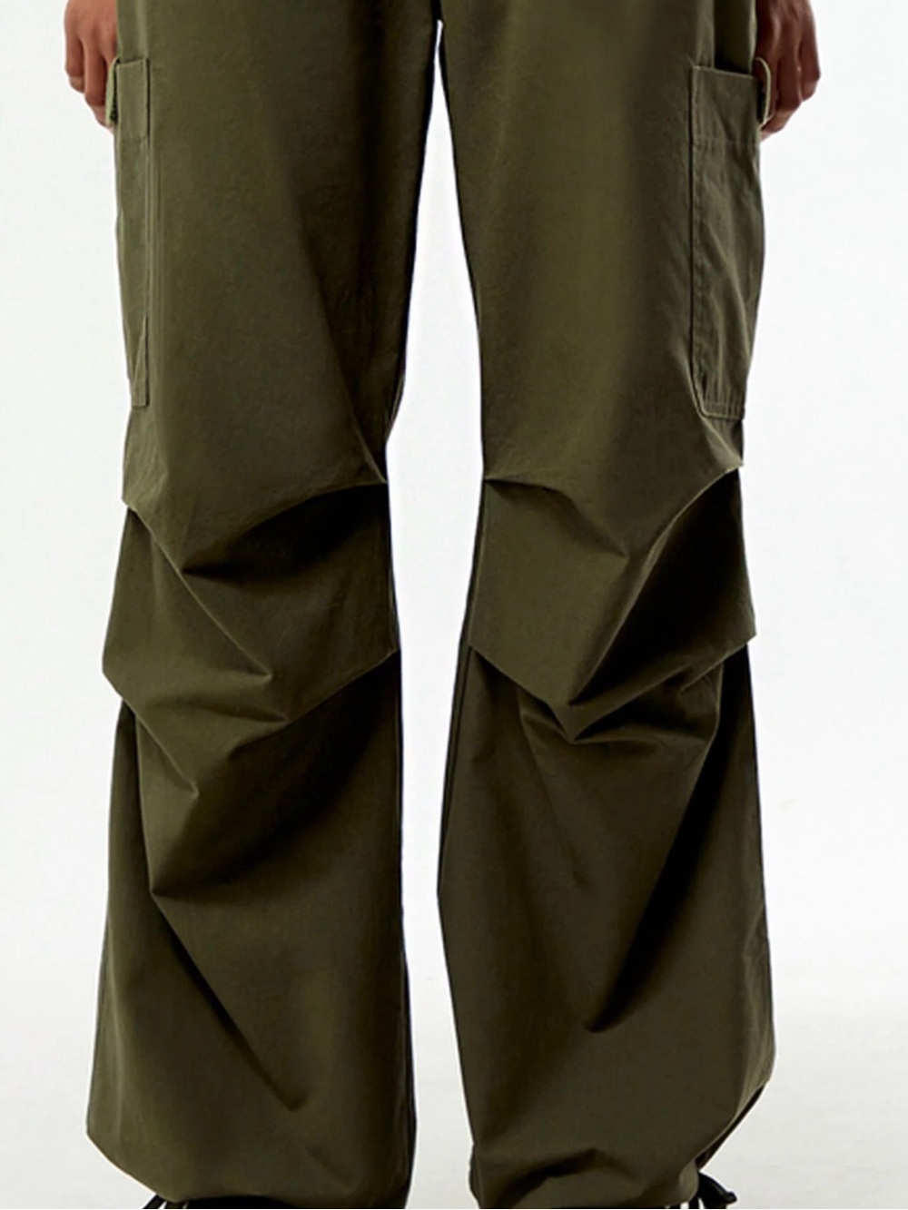PacSun Beige Wide-Leg Cargo Pants - Picture 10 of 12